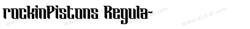 rockinPistons Regula字体转换